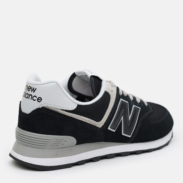 Чоловічі кросівки New Balance 574 ML574EVB 44.5 (10.5US) Чорні зі світло-сірим (195907803325) - зображення 5