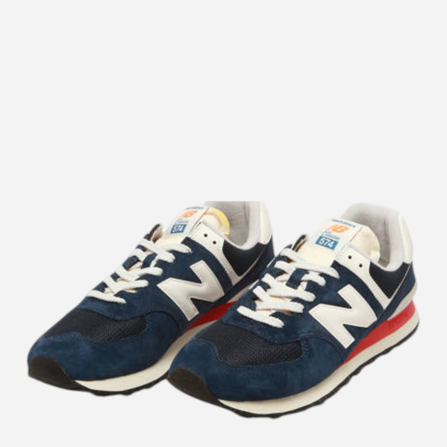 Чоловічі кросівки New Balance 574 U574VPN 47.5 (13US) Темно-сині з білим і червоним (197967951589) - зображення 3