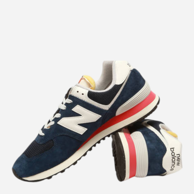 Чоловічі кросівки New Balance 574 U574VPN 43 (9.5US) Темно-сині з білим і червоним (197967951527) - зображення 5