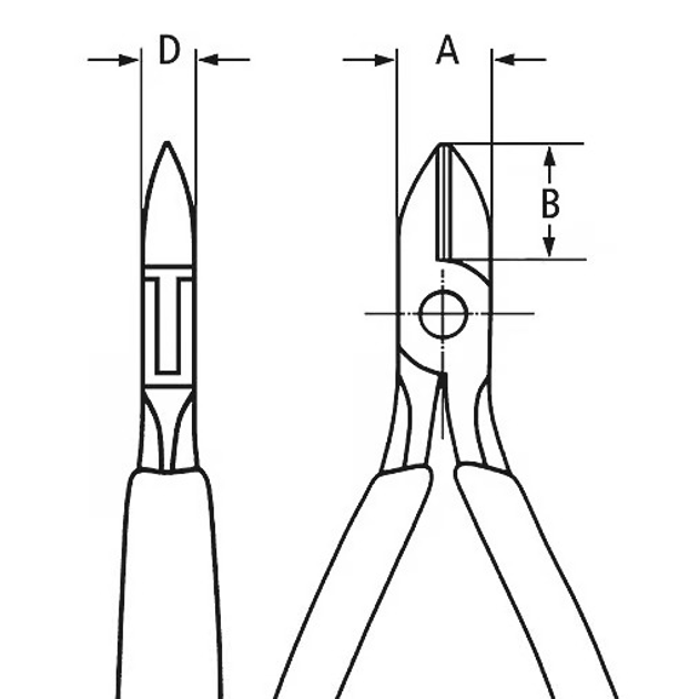 Szczypce boczne Knipex dla elektroników 115 mm (77 42 115) - obraz 4