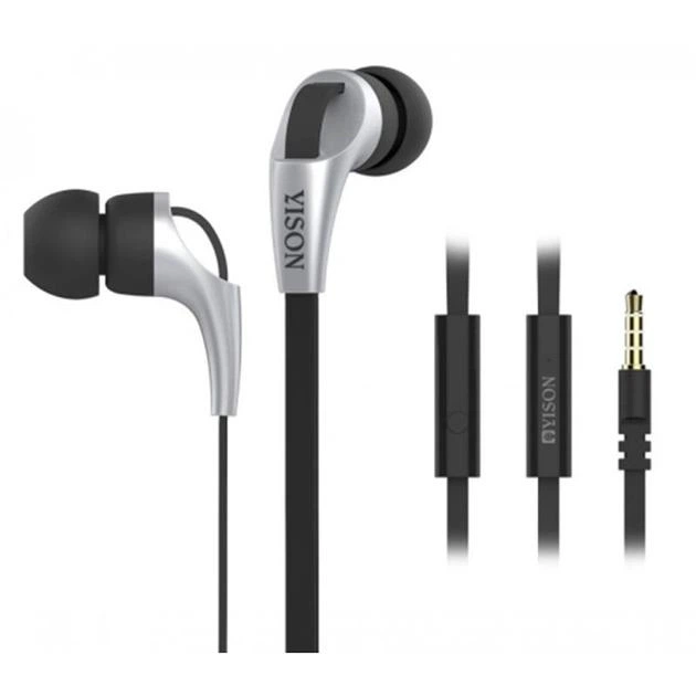 Проводные вакуумные наушники YISON CX330, 3.5mm, 1.2m, black - Фото 1 Проводные вакуумные наушники YISON CX330, 3.5mm, 1.2m, black - изображение 1