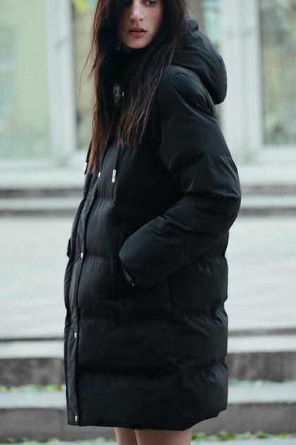 Вітронепроникна Куртка ZARA Padded Hooded Windproof Anorak XS