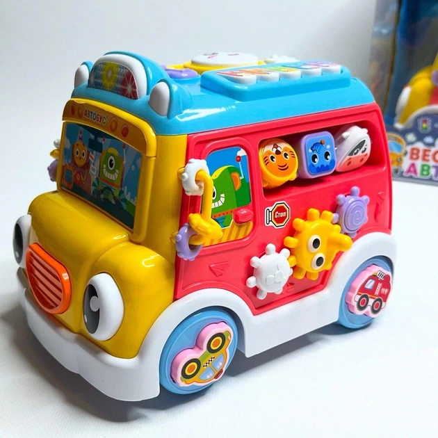 Дитячий музичний веселий Автобус 10891розвиваюча іграшка
