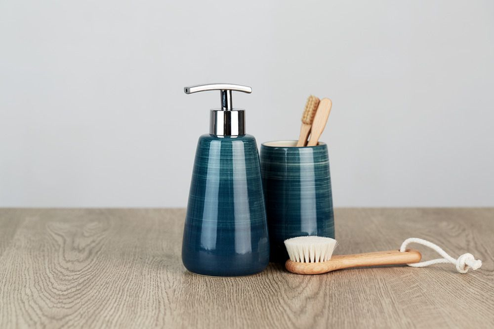 Pojemnik na szczoteczki do zębów Wenko Pottery Petrol (4008838211779) - obraz 5