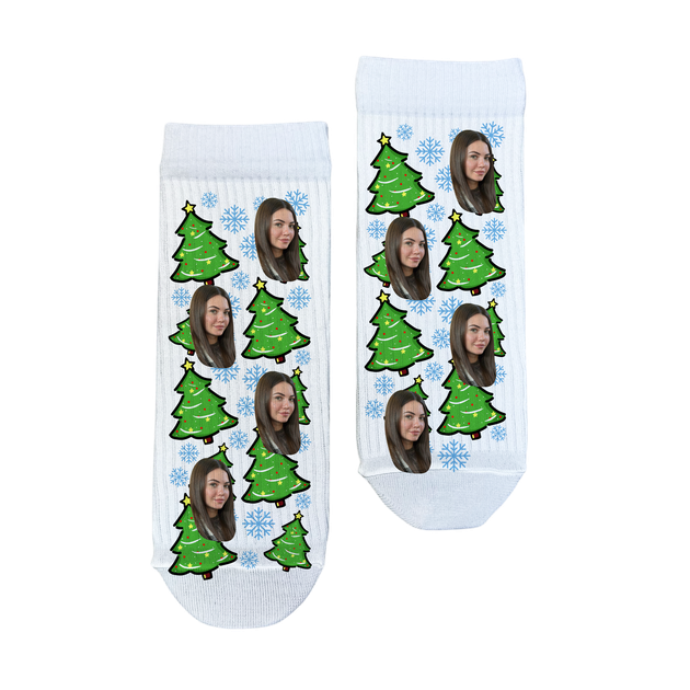 Шкарпетки Ponty Shop з фото "Новорічні" Дитячі розмір 12-22 Білі - Фото 1 Шкарпетки Ponty Shop з фото "Новорічні" Дитячі розмір 12-22 Білі - изображение 1
