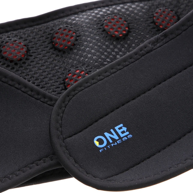 Пояс One Fitness стабілізаційний магнітний чорний PS168 (5907695537901) - зображення 3