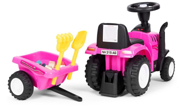 Jeździk traktor Multistore New Holland 658T Różowy (5905817003112) - obraz 5