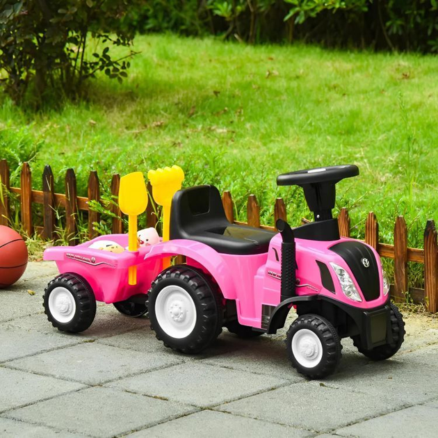 Jeździk traktor Multistore New Holland 658T Różowy (5905817003112) - obraz 10
