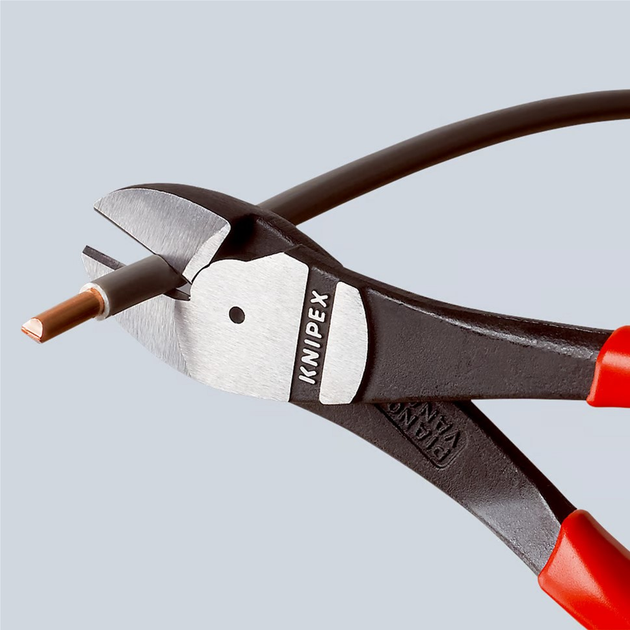 Szczypce tnące boczne Knipex o zwiększonym przełożeniu 200 mm (74 01 200) - obraz 4