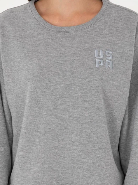 Свитшот оверсайз женский U.S. Polo Assn G082SZ082-000-2056971 L Серый (8683857857021) - Фото 6 Свитшот оверсайз женский U.S. Polo Assn G082SZ082-000-2056971 L Серый (8683857857021) - изображение 6