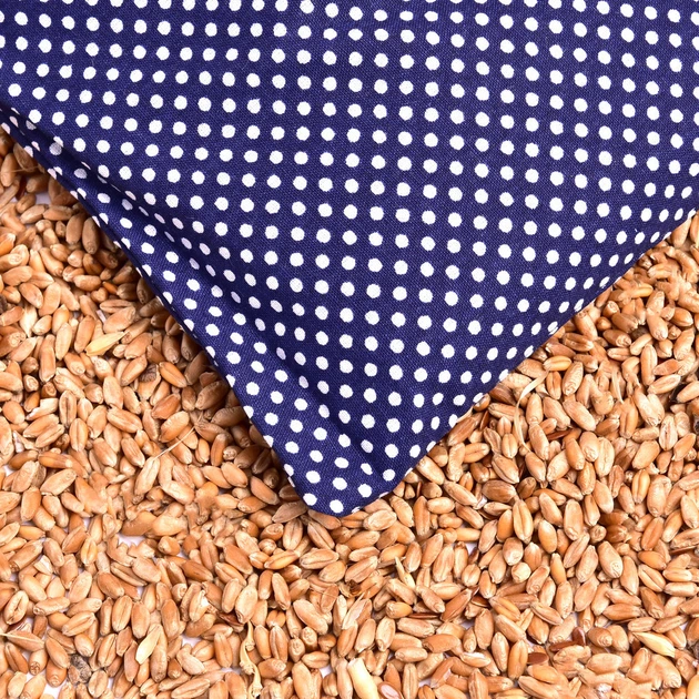 Подушка з пшеницею 15x23 см,TM IDEIA еко-продукт для зігрівання та релаксації горошок синій 4648839 - зображення 2