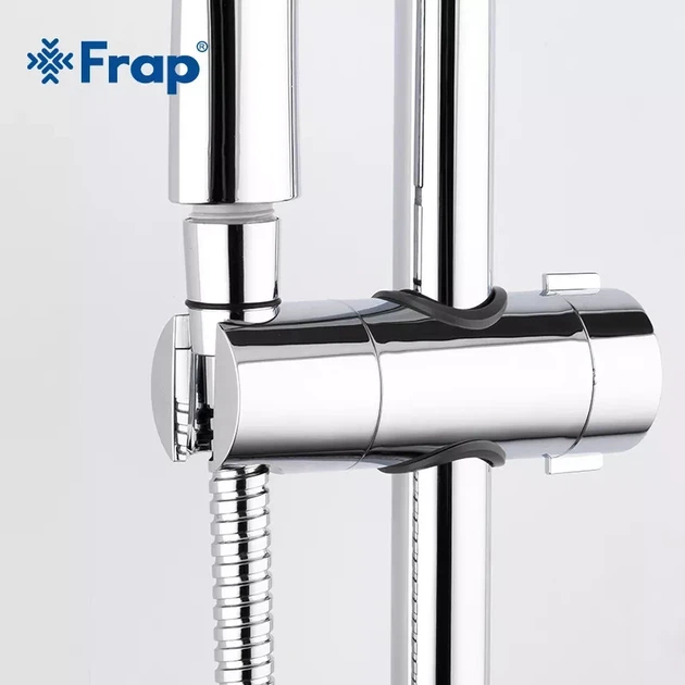 Тримач лійки для душу системи Frap F30-3, хром - Фото 2 Тримач лійки для душу системи Frap F30-3, хром - изображение 2
