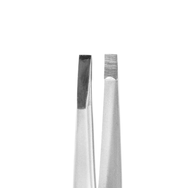 Пинцет для бровей Staleks Expert 10 Type 1 широкие прямые кромки - изображение 3
