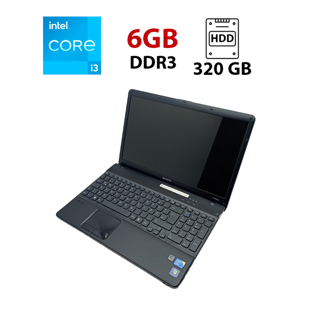 Ноутбук Sony VPC156 / 15.6" (1366x768) TN / Intel Core i3-380M (2 (4) ядра по 2.53 GHz) / 6 GB DDR3 / 320 GB HDD / Intel HD Graphics / WebCam б/в - Фото 1 Ноутбук Sony VPC156 / 15.6" (1366x768) TN / Intel Core i3-380M (2 (4) ядра по 2.53 GHz) / 6 GB DDR3 / 320 GB HDD / Intel HD Graphics / WebCam б/в - зображення 1