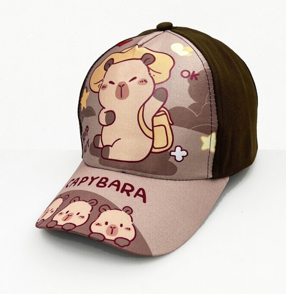 Кепка бейсболка Korni для мальчика для девочки Капибара Capybara коричневая 50-56 (SVS) - Фото 1 Кепка бейсболка Korni для мальчика для девочки Капибара Capybara коричневая 50-56 (SVS) - изображение 1