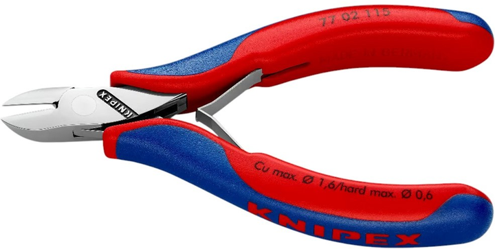 Szczypce boczne Knipex dla elektroników 115 mm (77 02  115) - obraz 3