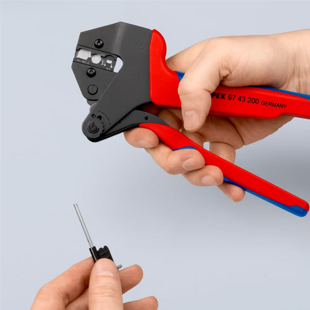 Szczypce do zagniatania Knipex Crimp System 200 mm z kufrem (97 43 200) - obraz 5