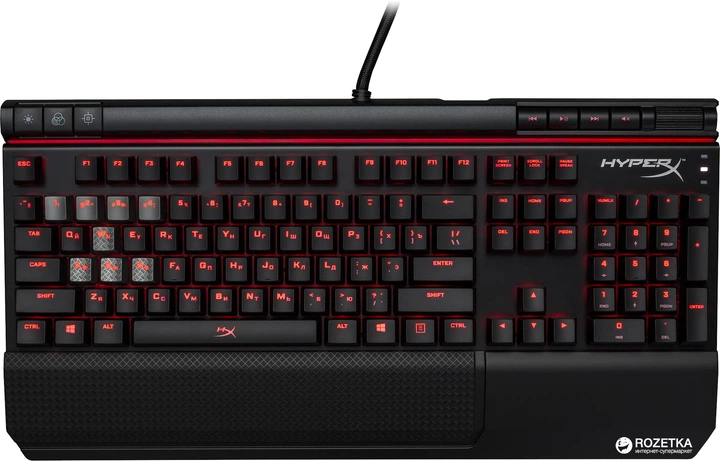 Клавиатура проводная HyperX Alloy Elite Cherry MX Red USB (HX-KB2RD1-RU/R1) - Фото 4 Клавиатура проводная HyperX Alloy Elite Cherry MX Red USB (HX-KB2RD1-RU/R1) - изображение 4