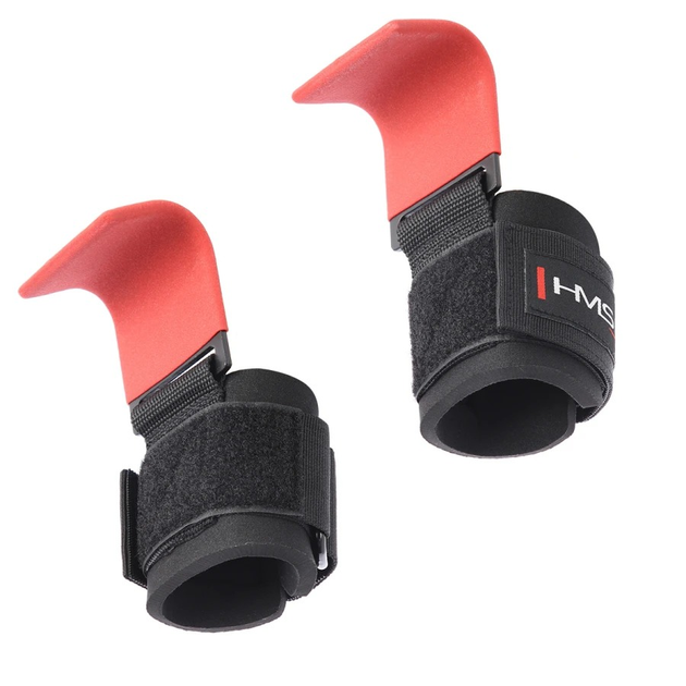 Haki treningowe HMS do martwego ciagu 2 szt HRX02 (5907695584646) - obraz 4