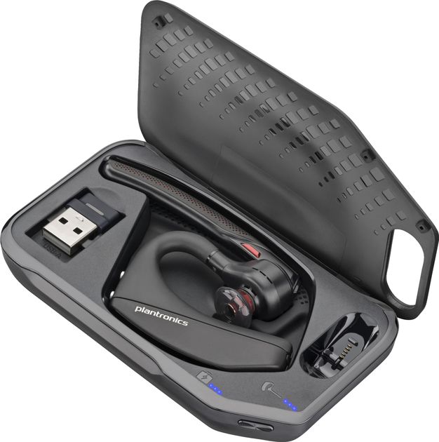 Bluetooth-гарнітура Poly Voyager 5200 UC + BT600 USB-A Black (7K2E1AA) - зображення 3