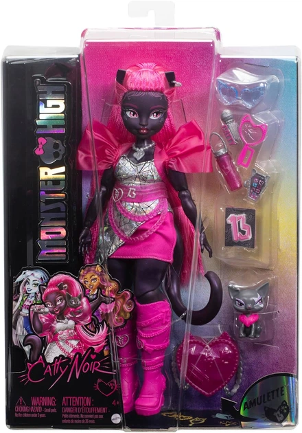 Кукла Монстер Хай Кэтти Нуар с питомцем Monster High Catty Noir with Pet Cat Amulette Mattel (HXH76) - изображение 8