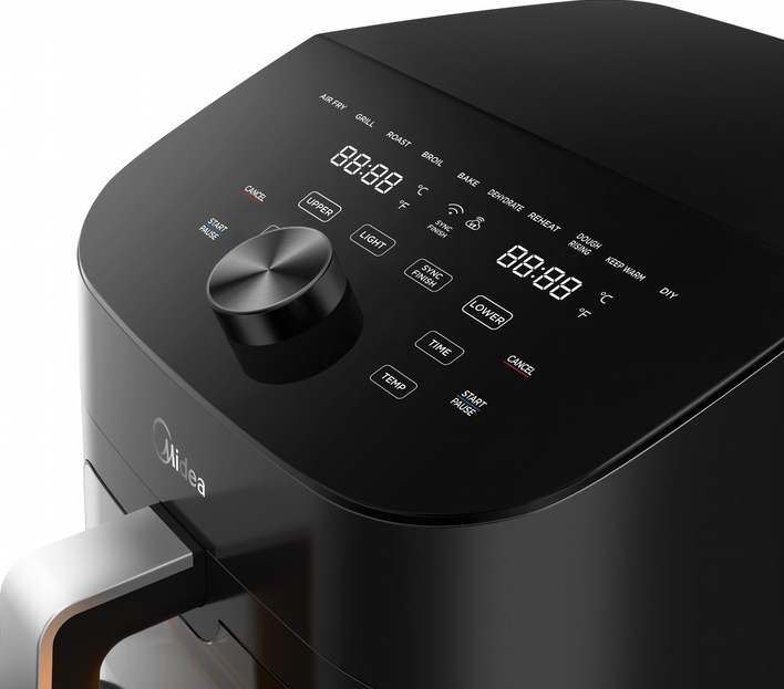 Мультипіч аерогриль. Midea MF-CY110A двозонна 11 літрів - Фото 3 Мультипіч аерогриль. Midea MF-CY110A двозонна 11 літрів - изображение 3