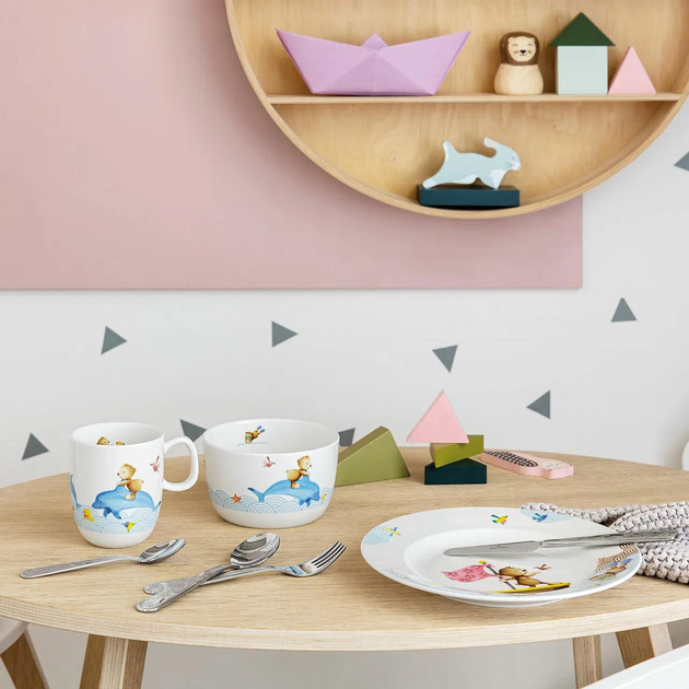 Villeroy & Boch Happy as a Bear дитячий набір столових приладів 4 предмета 1265302091 - зображення 3