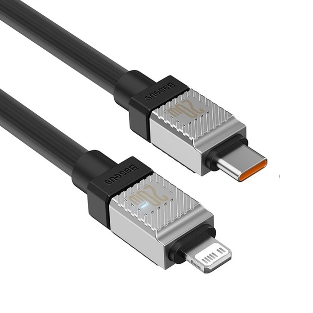 Кабель Baseus CoolPlay Series Fast Charging Cable Type-C to iP 20W 2m Black (CAKW000101) - Фото 4 Кабель Baseus CoolPlay Series Fast Charging Cable Type-C to iP 20W 2m Black (CAKW000101) - изображение 4