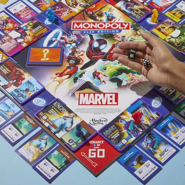 Gra planszowa Hasbro Monopoly Flip Marvel (wersja polska) F9931 (5010996226242) - obraz 11
