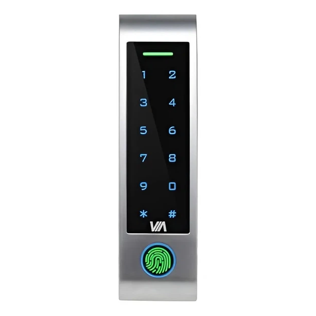 Контролер для дверей автономний зі зчитувачем Via Security VTA-12KFM/E+M WF захист IP66 Wi-Fi Сірий (99-00021541) - зображення 2