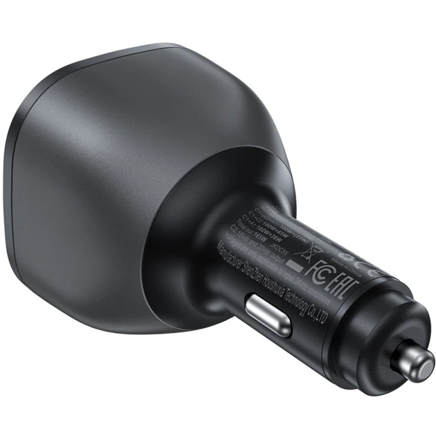 Автомобильное зарядное устройство Acefast B14 165W 2xType-C 1xUSB Black (6974316282938) - изображение 3