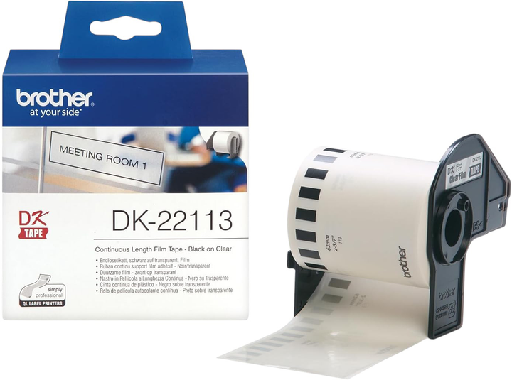 Taśma do etykiet Brother DK-22113 Transparent (4977766628235) - obraz 3