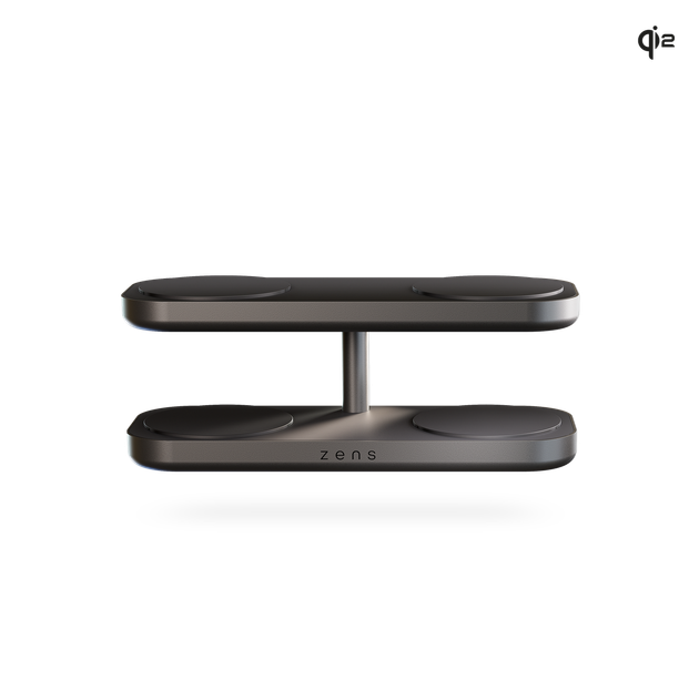 Безпроводная зарядка Zens Quattro Wireless Charger Pro 4 Black (ZEQC01B/00) - Фото 2 Безпроводная зарядка Zens Quattro Wireless Charger Pro 4 Black (ZEQC01B/00) - изображение 2