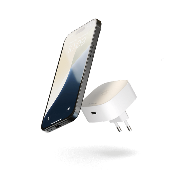 Адаптер для бездротової зарядки Zens Wireless Charging Adapter White (ZESC18W/00) - зображення 4