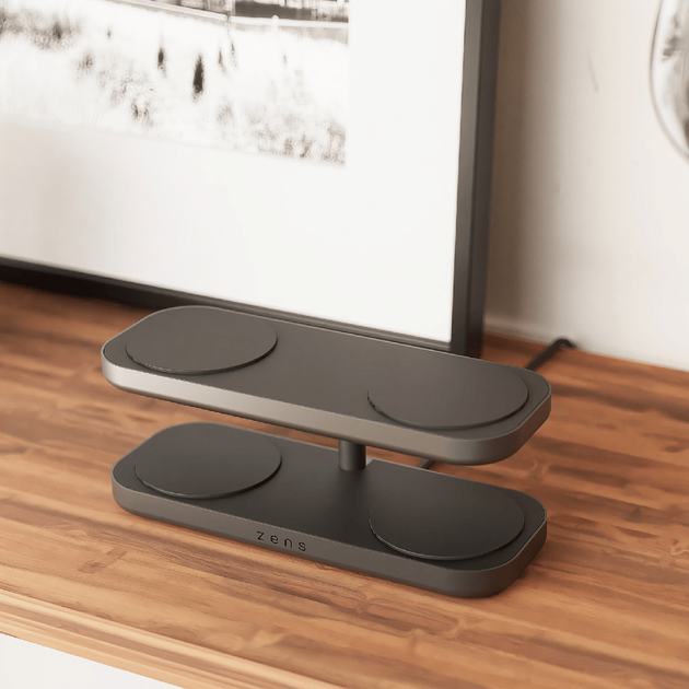Безпроводная зарядка Zens Quattro Wireless Charger Pro 4 Black (ZEQC01B/00) - Фото 9 Безпроводная зарядка Zens Quattro Wireless Charger Pro 4 Black (ZEQC01B/00) - изображение 9