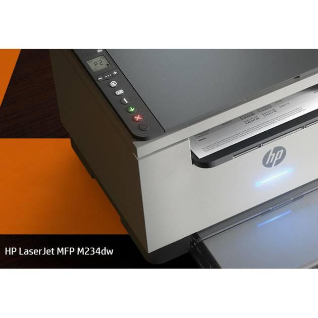 Лазерний принтер для друку БФП сканер і копір 3 в 1 HP LaserJet MFP M234dw чорно білий для дому та офісу інтерфейси USB 2.0/Wi-Fi/Bluetooth/Ethernet - зображення 8