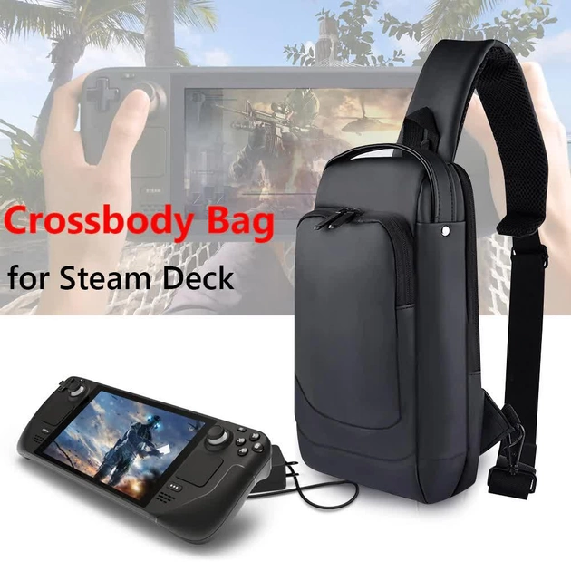 Сумка (на плече) для ігрової консолі Steam Deck, чорна - зображення 7