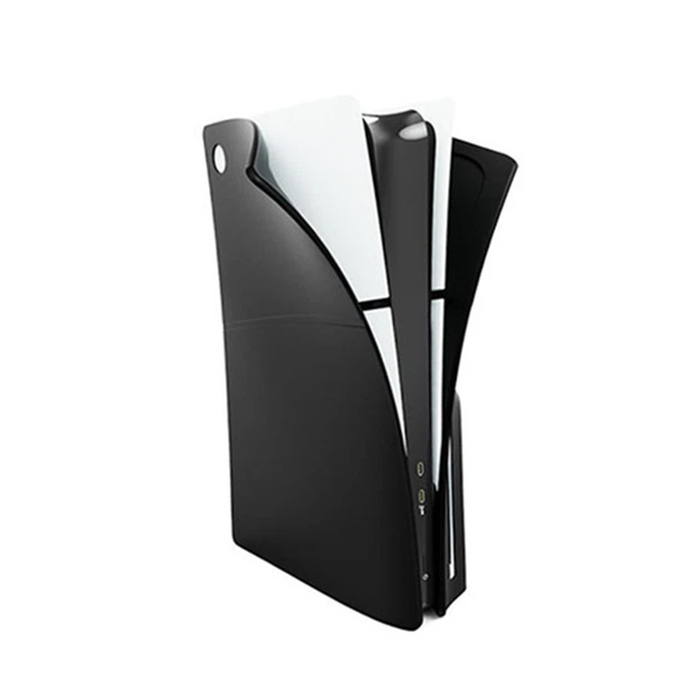 Защитные силиконовые накладки PS5 Slim плейстейшн дисковая версия чёрный цвет - изображение 2