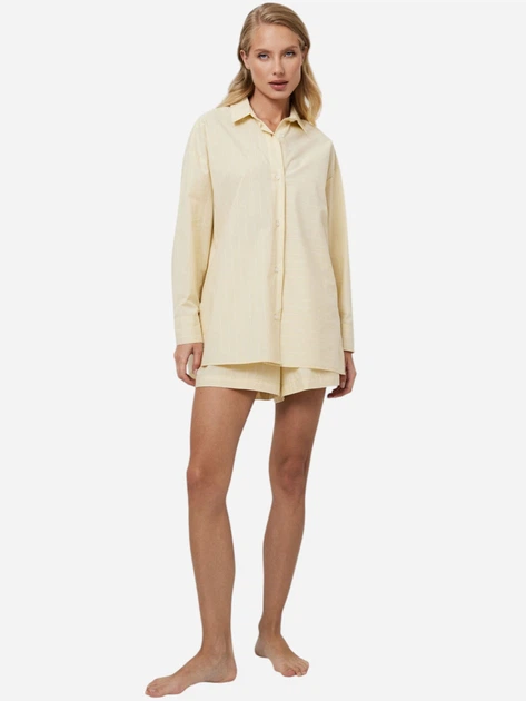 Піжама (шорти + кофта) жіноча бововняна Aruelle Limonella S Світло-жовта (5906817400604) - зображення 3