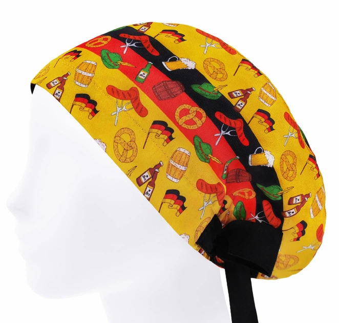 Медицинская шапочка женская HeadwearUniverse универсальная принт Сосиски с пивом - изображение 3
