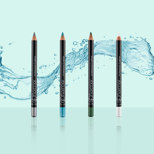 Водостойкий карандаш для глаз Flormar Waterproof Eyeliner № 116 Ice Blue (Голубой) - Фото 8 Водостойкий карандаш для глаз Flormar Waterproof Eyeliner № 116 Ice Blue (Голубой) - изображение 8