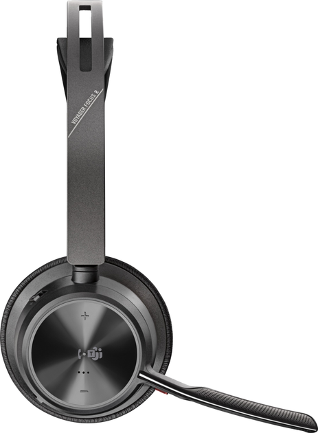 Słuchawki Poly Voyager Focus 2 MS Stereo USB-C + USB-C/A Adapter + Charging Stand Black (9T9J6AA) - obraz 3