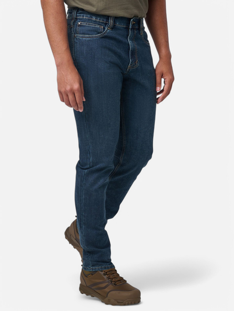 Тактичні штани джинсові чоловічі 5.11 Tactical Defender-Flex Slim Jeans 74465ABR-1022 W28L32 Basic Blue Wash (888579586022) - зображення 4