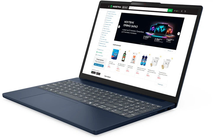 Ноутбук Lenovo IdeaPad Slim 3 15IRH10 (83K100CXPB) Cosmic Blue - зображення 3