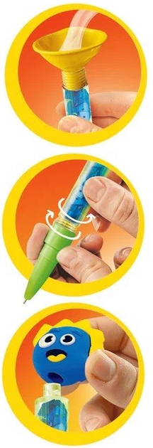 Набір креативних ручок Clementoni IDEA Mini Factory Monster Pens 3 шт (8005125188314) - зображення 4