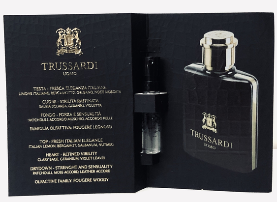 Trussardi Uomo Туалетная вода для мужчин, 1.2 мл Пробник - Фото 2 Trussardi Uomo Туалетная вода для мужчин, 1.2 мл Пробник - изображение 2