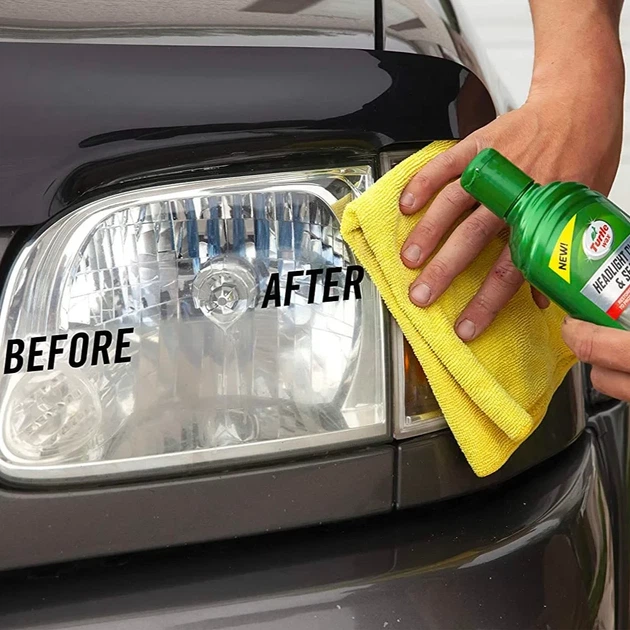 Полироль-реставратор для полировки фар Turtle Wax Headlight Cleaner & Sealant 300 мл (53182) - изображение 3