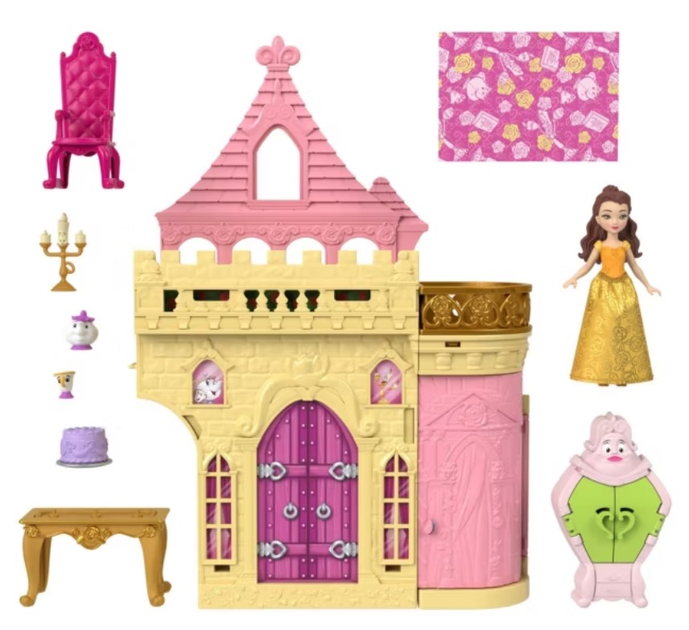 Міні замок Mattel Storytime Stackers Disney Princess Красуня та Чудовисько JDP54 (0194735288588) - зображення 9