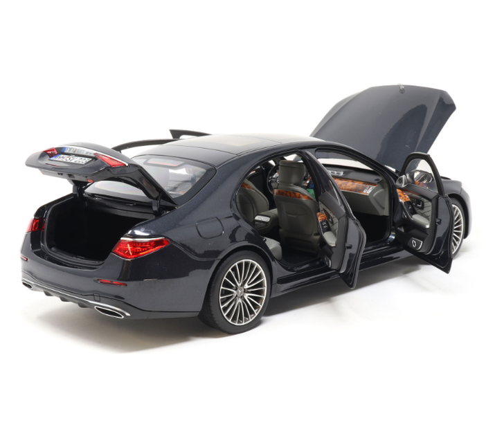 Модель автомобіля Mercedes-Benz S-Class (W223) AMG Line Anthracite Blue Metallic by Norev, Scale 1:18 - Фото 5 Модель автомобіля Mercedes-Benz S-Class (W223) AMG Line Anthracite Blue Metallic by Norev, Scale 1:18 - зображення 5