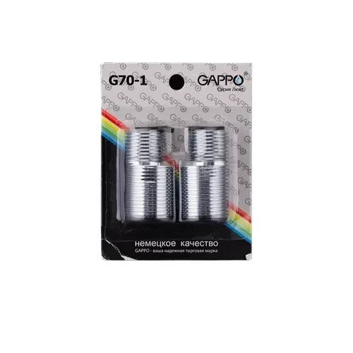 Ексцентрики GAPPO G70-1, довжина 5 см, хром - изображение 2